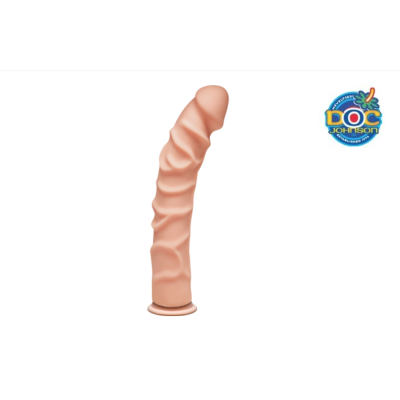 Фалоімітатор Doc Johnson The D - Ragin D - 10 Inch Without Balls - ULTRASKYN, діаметр 4.5 см