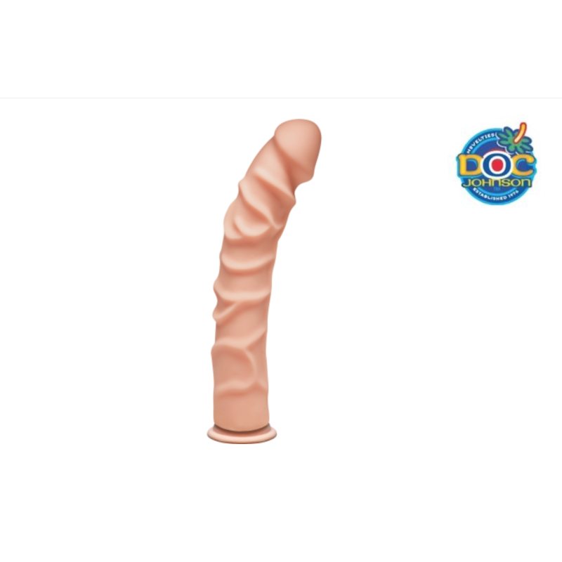 Фалоімітатор Doc Johnson The D - Ragin D - 10 Inch Without Balls - ULTRASKYN, діаметр 4.5 см