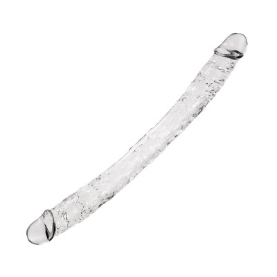 Фалоімітатор Alive Supreme Jelly Dildo, прозорий, подвійний