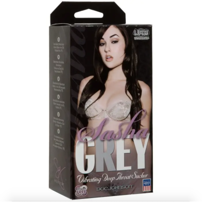Вібромастурбатор Doc Johnson Sasha Grey - Ultraskyn Vibrating Deep Throat Sucker (пом'ята упаковка)