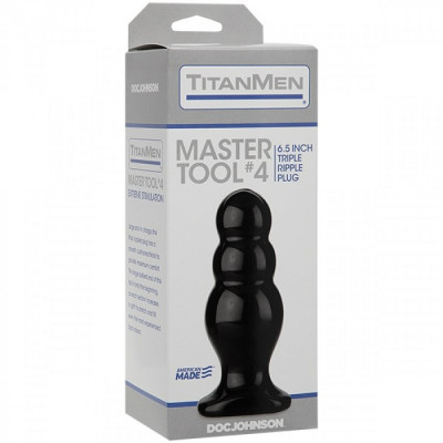 Анальний стимулятор Doc Johnson Titanmen Tools - Master, діаметр 6,6см (пом'ята упаковка)