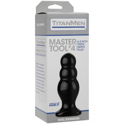 Анальний стимулятор Doc Johnson Titanmen Tools - Master, діаметр 6,6см