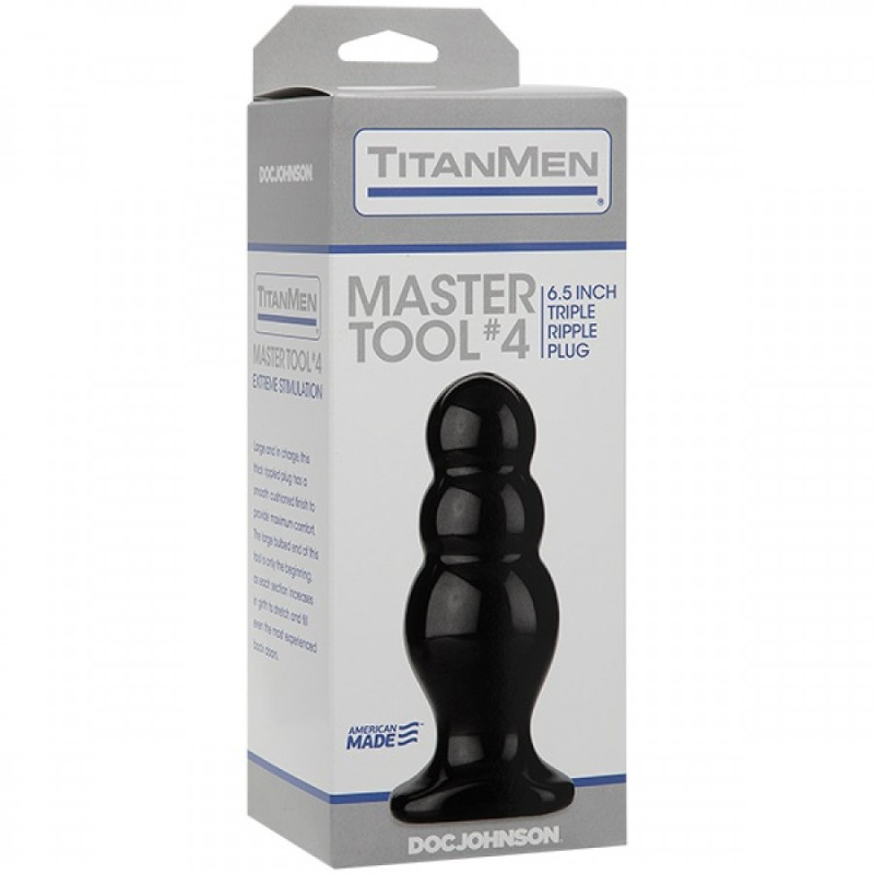 Анальний стимулятор Doc Johnson Titanmen Tools - Master, діаметр 6,6см
