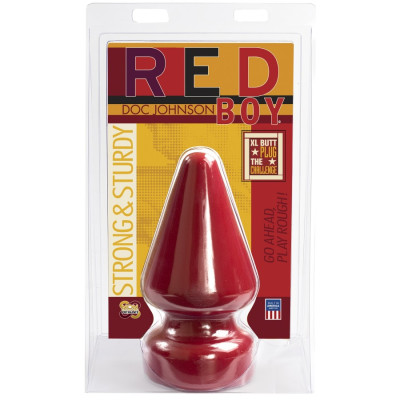 Анальна пробка Doc Johnson Red Boy - XL Butt Plug The Challenge, діаметр 12 см