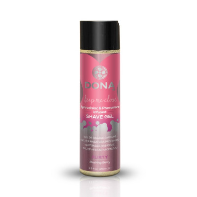 Гель для гоління DONA Intimate Shave Gel: Flirty Blushing Berry (250 мл) з феромонами і афродизіаками