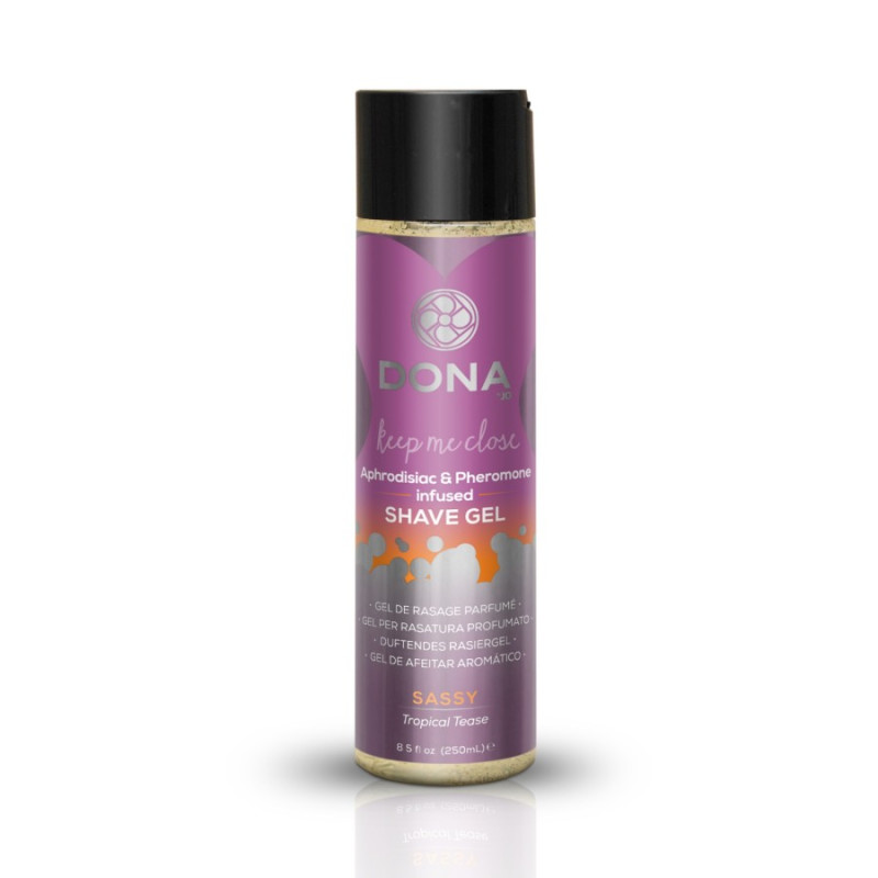 Гель для гоління DONA Intimate Shave Gel: Sassy Tropical Tease (250 мл) з феромонами і афродизіаками