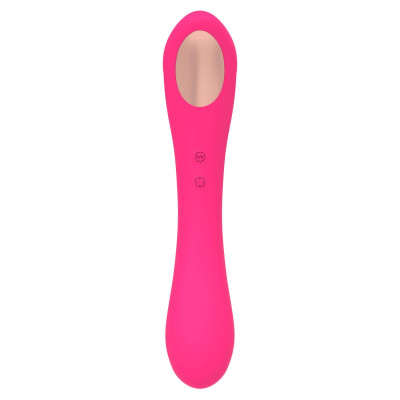 Вібратор та вакуумний кліторальний стимулятор 2 в 1 Alive Quiver Magenta Pink оновлена модель
