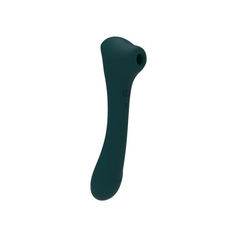 Вібратор та вакуумний кліторальний стимулятор Alive New Midnight Quiver Teal