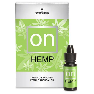 Збуджуючі краплі для клітора Sensuva - ON for Her Hemp Infused Arousal Oil 5 мл (пом'ята упаковка)