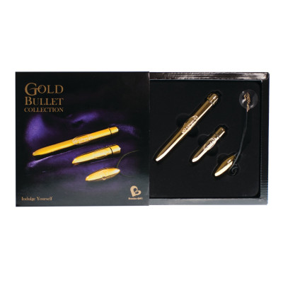 Вібронабір Rocks Off Feranti - Gold Bullet Collection (вібропулька на платтявісі, вібратор, вібропуля)