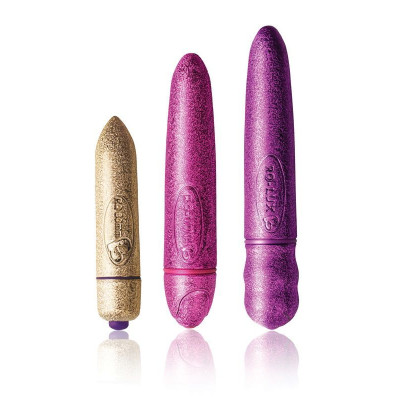 Набір вібраторів Rocks Off Feranti - Glitter Glitz (3 вібратора різних розмірів)
