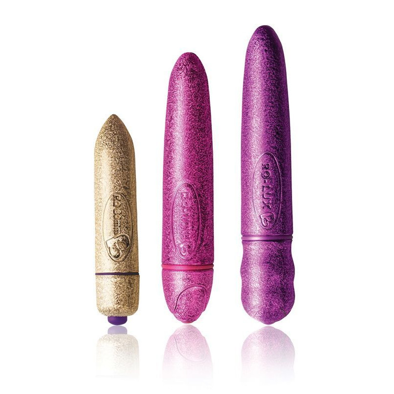 Набір вібраторів Rocks Off Feranti - Glitter Glitz (3 вібратора різних розмірів)
