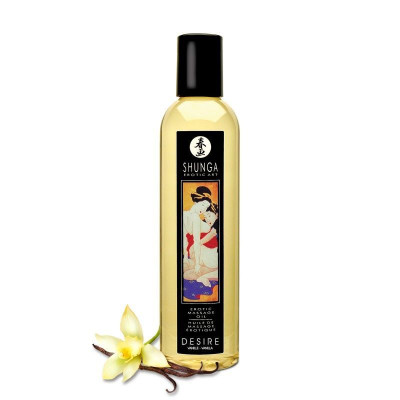 Масажне масло Shunga Desire - Ваніль (250 мл) натуральне зволоження