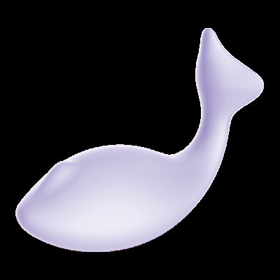 Смарт вібратор-яєйце Leten Fish Baby Purple зі стимулятором клітора, 2 мотора