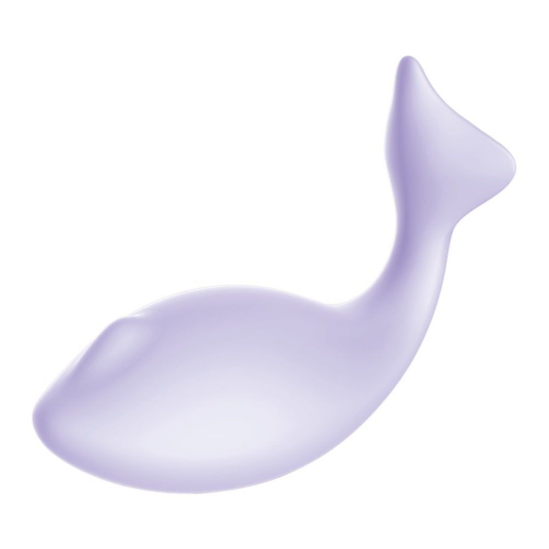Смарт вібратор-яєйце Leten Fish Baby Purple зі стимулятором клітора, 2 мотора
