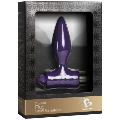 Анальний вібратор Rocks Off Petite Sensations - Plug Purple (невелика вм'ятина на упаковці)