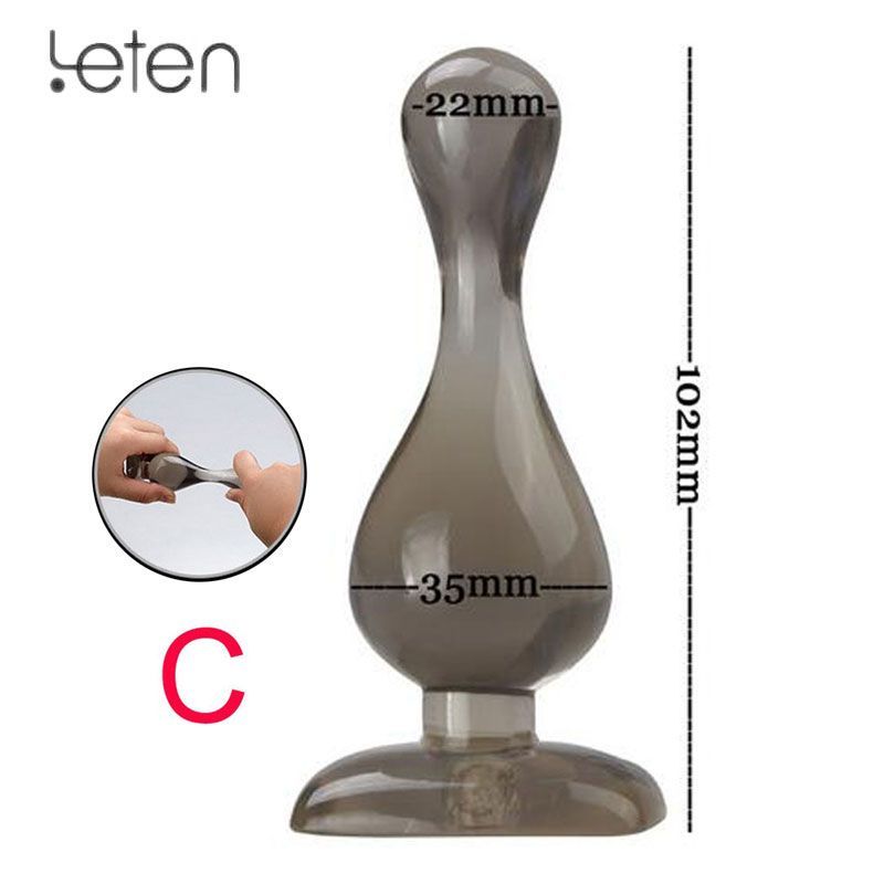 Анальна пробка Leten April Plug (35х102), макс. діаметр 3,5 см