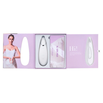 Вакуумний кліторальний стимулятор Womanizer Premium, білий