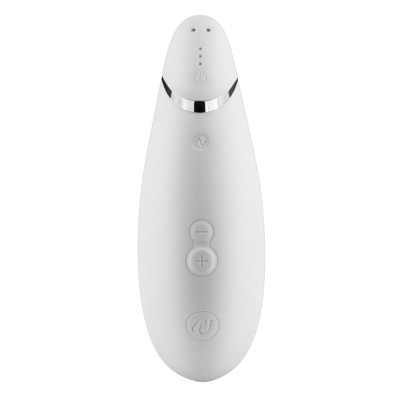 Вакуумний кліторальний стимулятор Womanizer Premium, білий