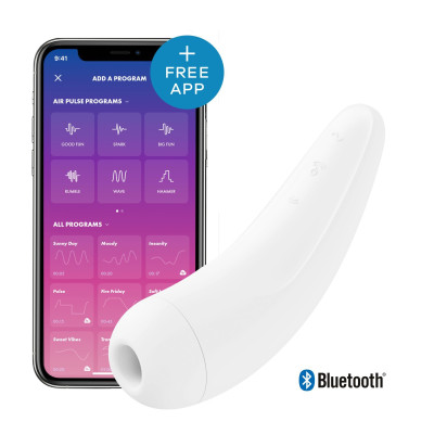 Вакуумний кліторальний стимулятор Satisfyer Curvy 2+ White (пом'ята упаковка)