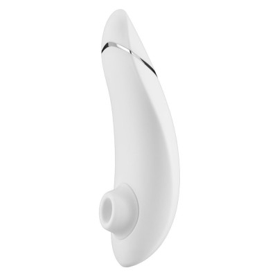 Вакуумний кліторальний стимулятор Womanizer Premium, білий
