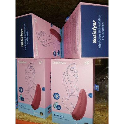 Вакуумний кліторальний стимулятор Satisfyer Curvy 1+ Rose Red (пом'ята упаковка)