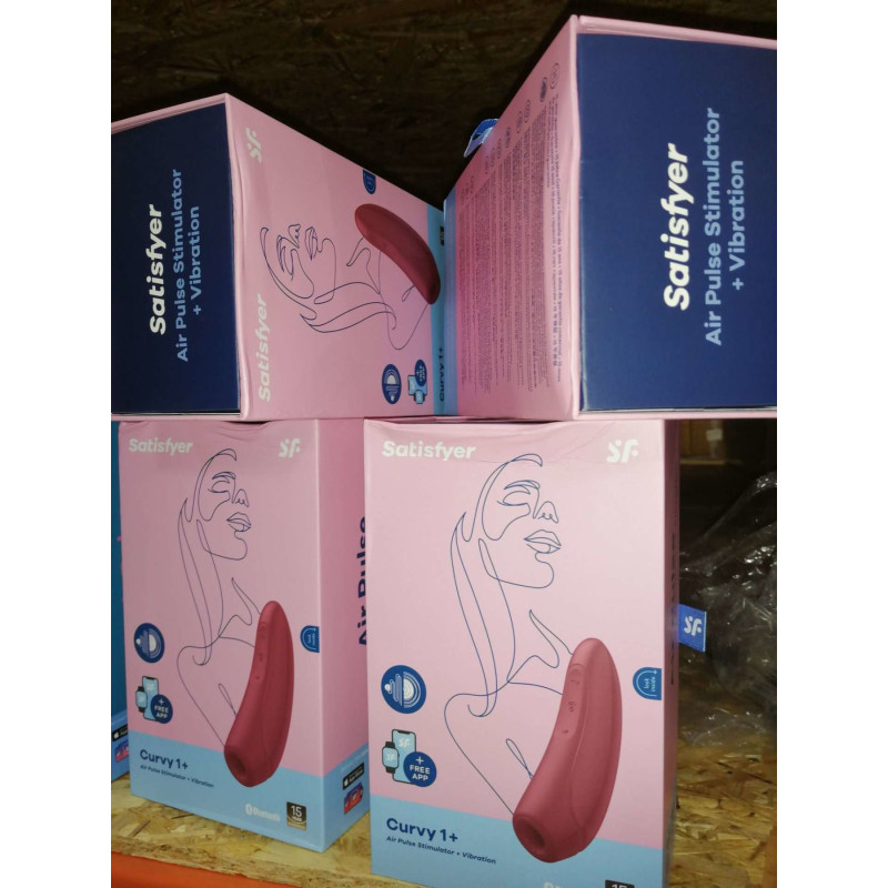 Вакуумний кліторальний стимулятор Satisfyer Curvy 1+ Rose Red (пом'ята упаковка)
