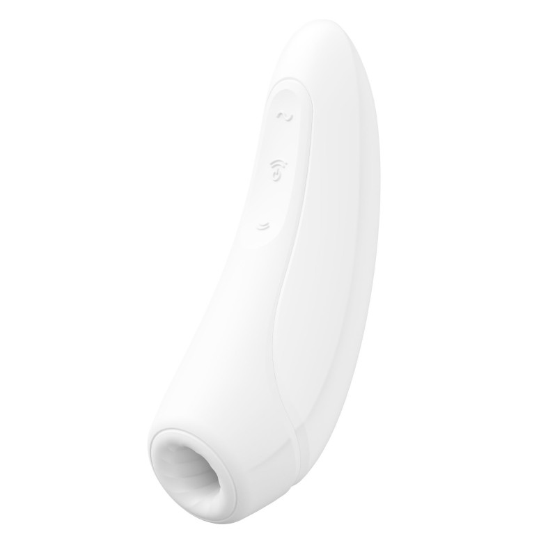 Вакуумний кліторальний стимулятор Satisfyer Curvy 1+ White (м'ята/розкрита упаковка)