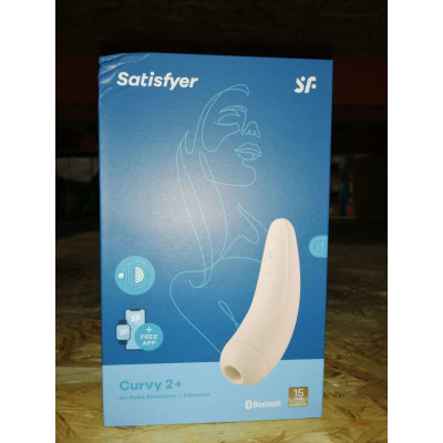 Вакуумний кліторальний стимулятор Satisfyer Curvy 2+ White (пом'ята упаковка)