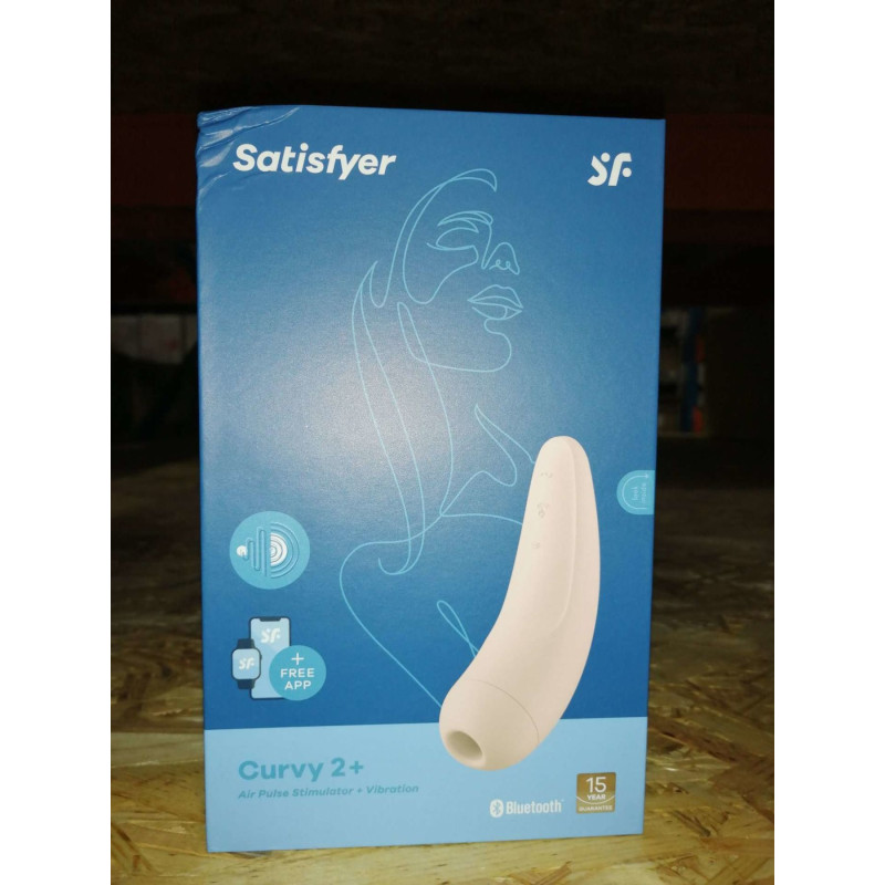 Вакуумний кліторальний стимулятор Satisfyer Curvy 2+ White (пом'ята упаковка)