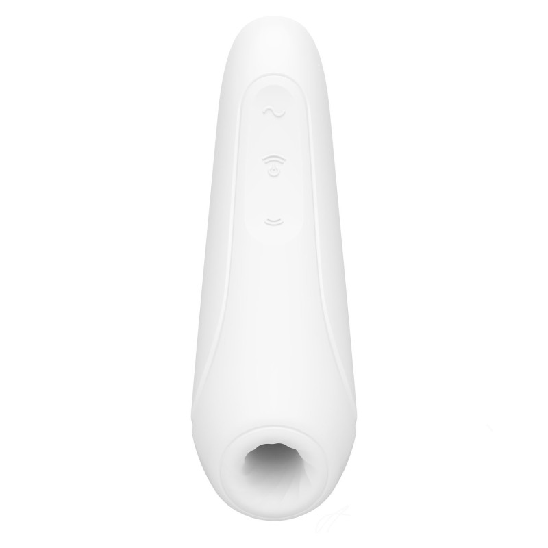 Вакуумний кліторальний стимулятор Satisfyer Curvy 1+ White (м'ята/розкрита упаковка)