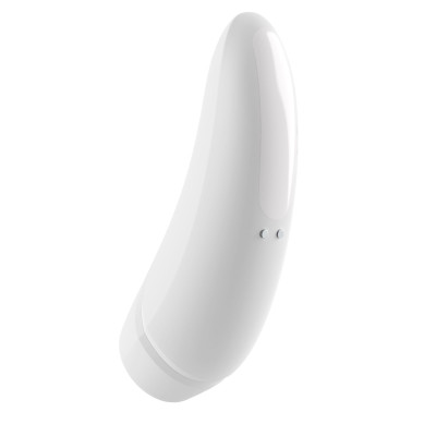 Вакуумний кліторальний стимулятор Satisfyer Curvy 1+ White (м'ята/розкрита упаковка)