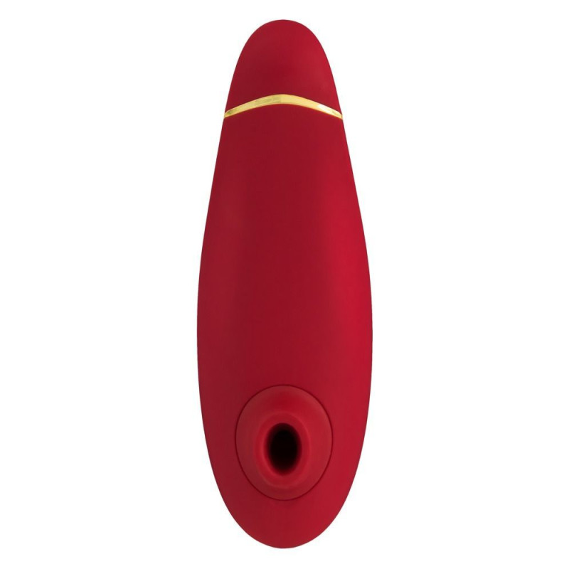 Вакуумний кліторальний стимулятор Womanizer Premium, червоний