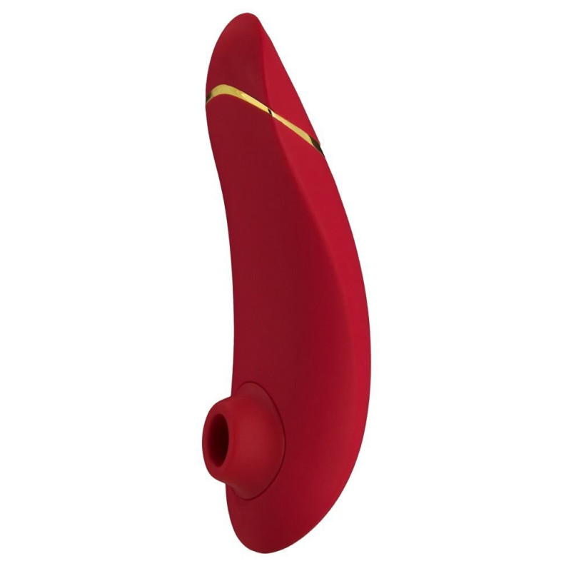 Вакуумний кліторальний стимулятор Womanizer Premium, червоний