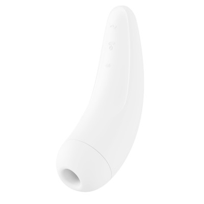 Вакуумний кліторальний стимулятор Satisfyer Curvy 2+ White (пом'ята упаковка)