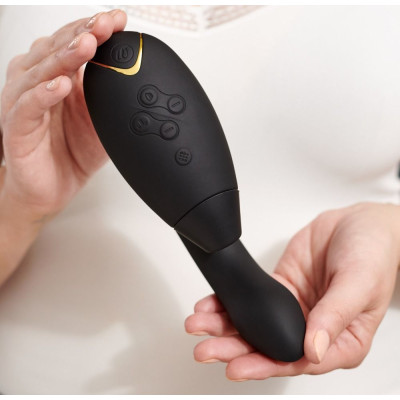 Вакуумний кліторальний стимулятор Womanizer Duo Black