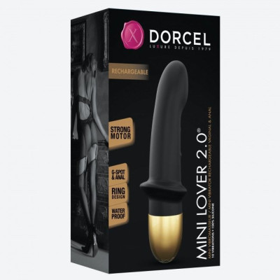 Вібратор Dorcel Mini Lover Black 2.0 перезаряджається (пом'ята упаковка)