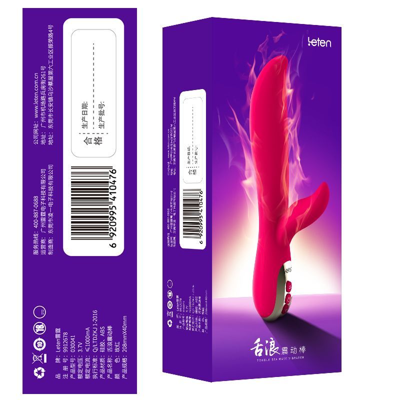 Хвильовий вібратор з підігрівом Leten Tongue Wave Vibrator, м'який кінчик, хвильової масаж