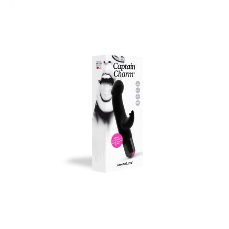 Вібратор кролик Love To Love CAPTAIN CHARM Black зі стимуляцією точки G