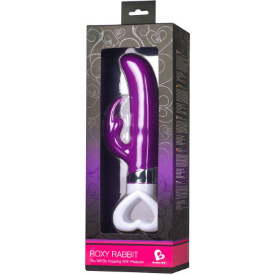 Вібратор кролик Rocks Off Roxy Rabbit Purple з ручкою у формі серця