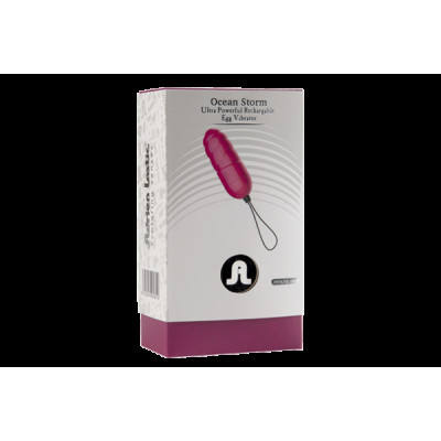 Потужне віброяйце Adrien Lastic Ocean Storm Pink з пультом LRS