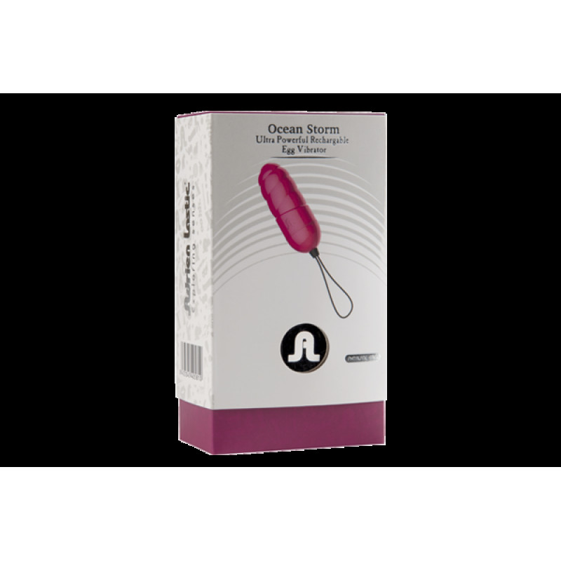 Потужне віброяйце Adrien Lastic Ocean Storm Pink з пультом LRS