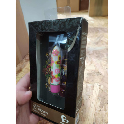 Вібратор Rocks Off Coloured 7 Speed ​​RO-80mm Flower Print (надрив на упаковці)