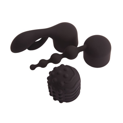 Вібромасажер з насадками Pornhub Supercharge Wand Set (незначні дефекти пакування)