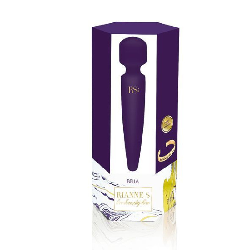 Вібромасажер Rianne S: Bella Mini Body Wand Purple (пом'ята упаковка)