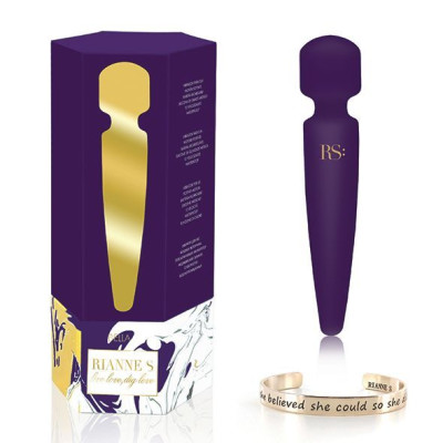 Вібромасажер Rianne S: Bella Mini Body Wand Purple (пом'ята упаковка)