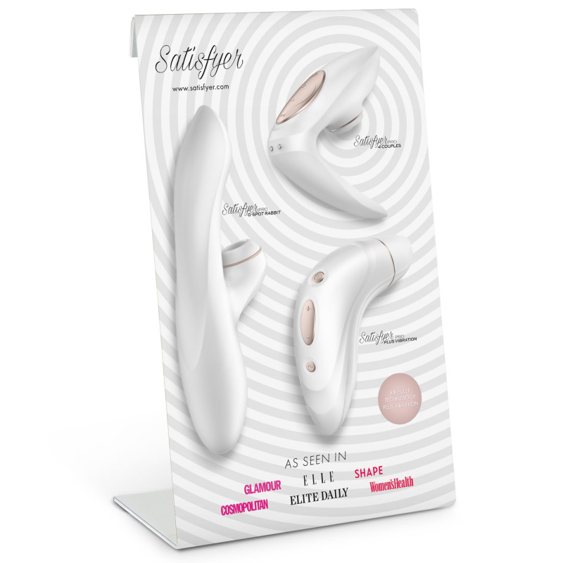 Стенд Satisfyer 2018 + 3 вібратора Satisfyer PRO 2018 року