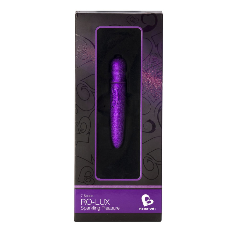 Вібратор Rocks Off RO-Lux Sparkling Purple (надрив на упаковці)
