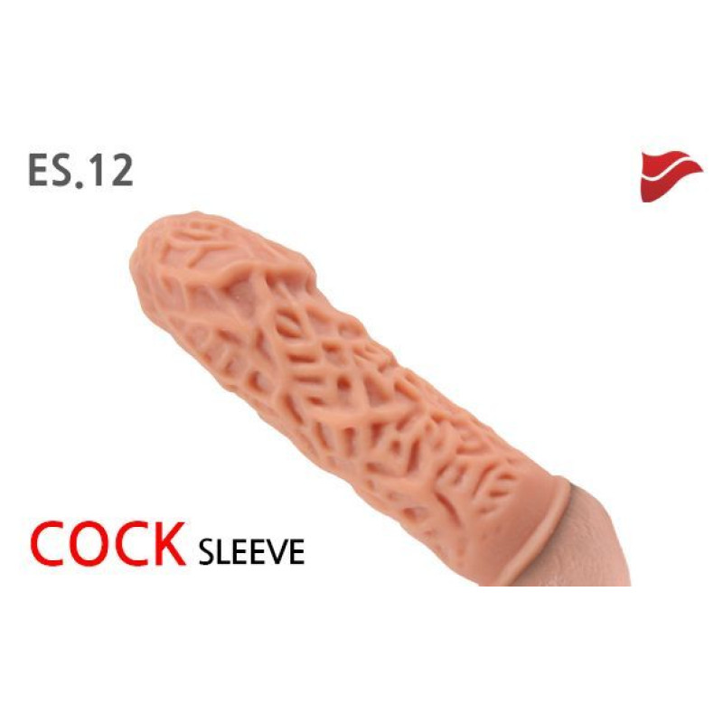 Насадка на член Kokos Extreme Sleeve 012, розмір M товщають, стимулюючий рельєф