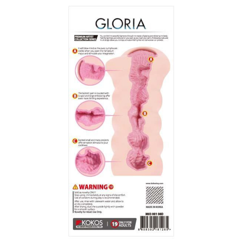 Мастурбатор вагіна двошаровий Kokos Gloria DL